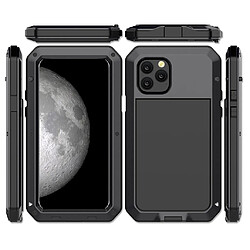 Luxe 360 ??Aluminium Métal Plein Protect anti-choc pour iPhone 11 PRO MAX Noir