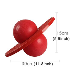 Wewoo Ballon rouge Balle rebondissante antidéflagrant équilibre extérieur gonflable exercice saut boules jouets 