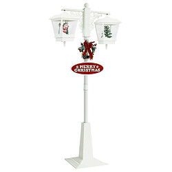 vidaXL Lampadaire avec Père Noël Blanc et rouge 81x40x188 cm PVC