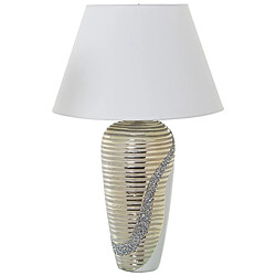 Lampe de bureau Alexandra House Living Blanc Doré Céramique 40 W 18 x 42 x 12 cm 