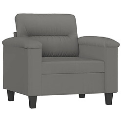 Maison Chic Fauteuil Relax pour salon | Fauteuil gris foncé 60 cm tissu microfibre -GKD25974