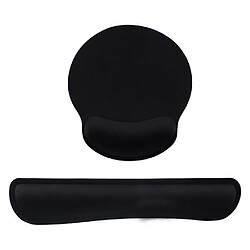 NC Tapis de Souris Ergonomique et Repose Poignet Clavier,APERIL Poignet Support en Mousse Mémoire,Base Antidérapant, Imperméable