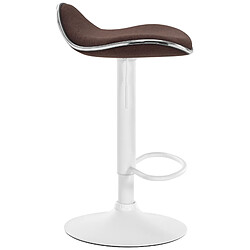 Avis Non Tabouret de bar Shanghai tissu blanc