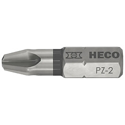 Heco - Schrauben Embouts Pozi-Drive HECO PZD-2 code Noir - Boite de 10 - 57105