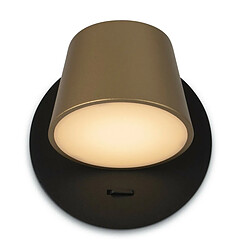 MAYTONI Downlight moderne monté en surface noir, laiton 3000K