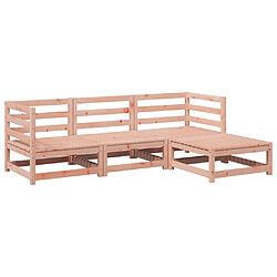 vidaXL Salon de jardin 4 pcs bois massif sapin de douglas