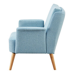 Acheter Helloshop26 Fauteuil de salon 83 x 73 x 75 cm bleu clair naturel 03_0007122