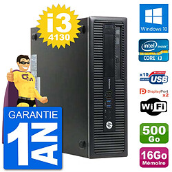 PC HP EliteDesk 800 G1 Core i3-4130 RAM 16Go Disque Dur 500Go Windows 10 Wifi · Occasion 