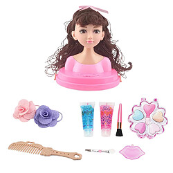 Mode Cheveux Styling Poupées Tête Jouer Set Enfants Childs Jouet Beauté Fille Cadeau B coiffer