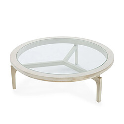 Avis Table Basse Thai Natura Blanc 100 x 32 x 100 cm