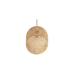 Acheter ICONIK INTERIOR Suspension en rotin - Lampe suspendue design boho Bali - 30cm- Rava Naturel