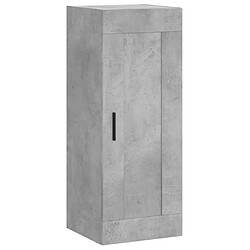 Maison Chic Armoire murale,Meuble de Rangement pour salon,cuisine gris béton 34,5x34x90 cm bois d'ingénierie -MN20981