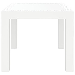 Acheter Maison Chic Table de jardin | Table d'extérieur blanc 59x47x40 cm PP -GKD57800