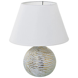 Lampe de bureau Alexandra House Living Blanc Doré Céramique 40 W 35 x 43 x 35 cm 