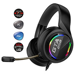 Spirit Of Gamers Casque-micro - son surround virtuel 7.1 - microphone omnidirectionnel - RGB - compatible PC/PS4