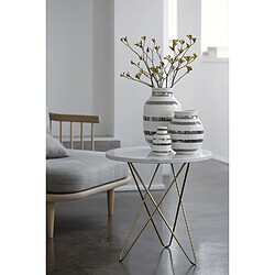 Kahler Design Vase en céramique Omaggio - H 20 cm - Argent pas cher