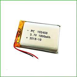 103450 Batterie Lipo rechargeable (3.7v, 1800mAh Lipo) pour écouteurs Bluetooth, montres intelligentes, POS, instruments médicaux et autres appareils portables