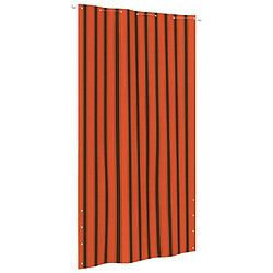 vidaXL Écran de balcon Orange et marron 140x240 cm Tissu Oxford