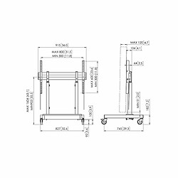 Acheter Vogel`S Trolley Vogel's RISE 3205 43" 86"