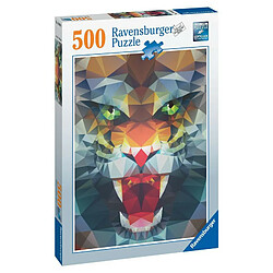 Puzzle 500 Pièces Ravensburger Lion de polygone 