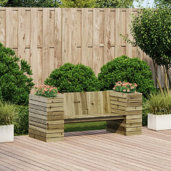 Avis Maison Chic Banc d'extérieur | Banc avec jardinières 167,5x60x65 cm bois de pin imprégné -GKD95012