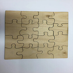 Derwent Laser Craft 16 pièces Vierges ? Puzzle en Bois ? 3 Tailles au Choix ? Prêt à Peindre (30centimeters x 30 centimetres)