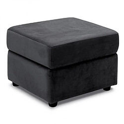 Inside 75 Pouf COFFRE DREAMER tissu neo gris anthracite 