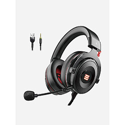 Chrono Casque Gamer Xbox One,Casque Gaming avec Port USB et 3,5 mm, Casque PS4 avec Son Surround 7.1, Casque PC avec Microphone Antibruit et Lumière LED, Casque Audio pour PS4 PC Xbox One Mac 