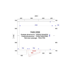 Chambre Froide Professionnelle - Hauteur 2200 mm - Combisteel