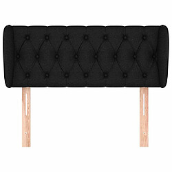 Avis Maison Chic Tête de lit scandinave avec oreilles,meuble de chambre Noir 93x23x78/88 cm Tissu -MN58072