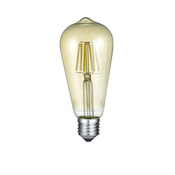 Trio Ampoule longue LED E27 Déco filament 420 lm 6W jaune