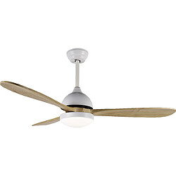 Acheter Bimar Ventilateur de plafond Cauro - Réglable, fiable - Marron, Blanc en Métal, Bois, 132x39,5x132 cm