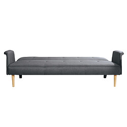 Avis Banquette Canapé convertible 3 places en Tissu 3 Positions - Gris fonce/Bleu canard/Noir - 196X84XH78CM - CAPRI+Urban Living