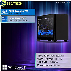 Sedatech Mini-PC Evo ITX • Intel i7-14700K • 16Go DDR5 • 1To SSD M.2 • Windows 11