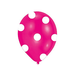 Amscan Lot de 6 Ballons - Latex - Pois - Imprimé tous côtés 