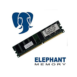 512Mo RAM PC Bureau Elephant Memory DIMM DDR1 PC2100 266Mhz Simple face