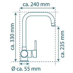 Acheter EISL Mitigeur de cuisine FUTURA basse pression noir mat