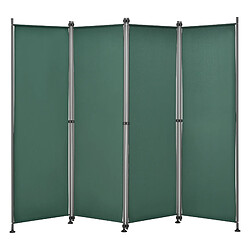 Brise-vue Modica à 4 Panneaux Polyester 215 x 170 cm Vert Foncé [pro.tec]