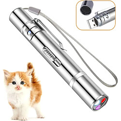 Jouet laser pour chat, pointeur laser rouge jouet pour chat, jouets interactifs pour chat pour chats d'intérieur, chiens, pointeur laser rechargeable USB pour chats pour chasser les jouets de chaton