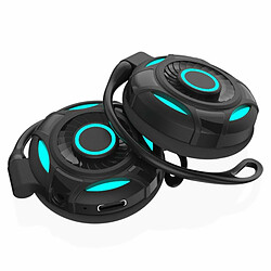 Tws Wireless Bluetooth 5.2 Earphone Touch-Control Gaming Headphones Sport Earbuds Headset Noir 