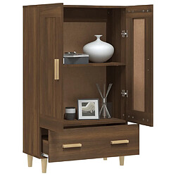 Avis vidaXL Buffet Chêne marron 70x31x115 cm Bois d'ingénierie