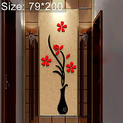 Wewoo Sticker mural Décoration de la maison de fond de couloir de mur de de TV stéréo d'acryliques d'acrylique du vase 3D créatif, taille: 79 * 200cm ACH-734117