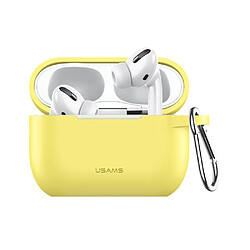 Usams Coque en silicone jaune pour votre Apple AirPods Pro 