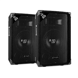 SL8 Passiv-Boxen-Paar 8"" Woofer 200Wmax/400W Spitze 2-Wege-Bassreflex Piezohorn Skytec