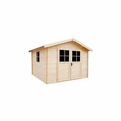 Abri de Jardin en Bois Massif Gardiun Petrov - 9 m² Ext. 318x316x253 cm Toiture d'Asphalte