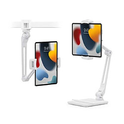 Twelve south Support pour iPad HoverBar Duo (2e génération) avec Bras Réglable en Aluminium Blanc