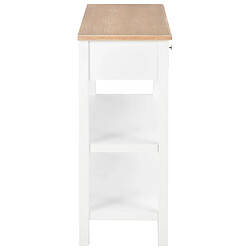 Acheter vidaXL Buffet Blanc 110x35x80 cm MDF