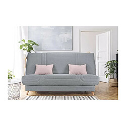 Comfort bultex BULTEX Clic clac MONA 3 places - Tissu gris - L 192 x P 95 x H 101