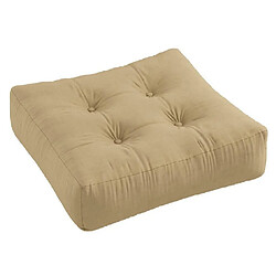 Inside 75 Pouf futon standard MORE POUF coloris beige blé