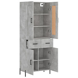 Acheter Maison Chic Buffet,Meuble de Rangement,commode pour salon,Cuisine Gris béton 69,5x34x180 cm Bois d'ingénierie -MN94210